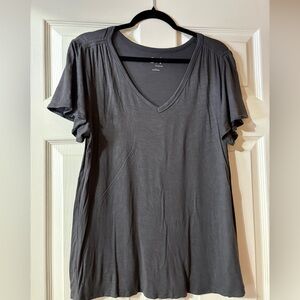 Maurices 24/7 V-Neck Short Sleeve Top